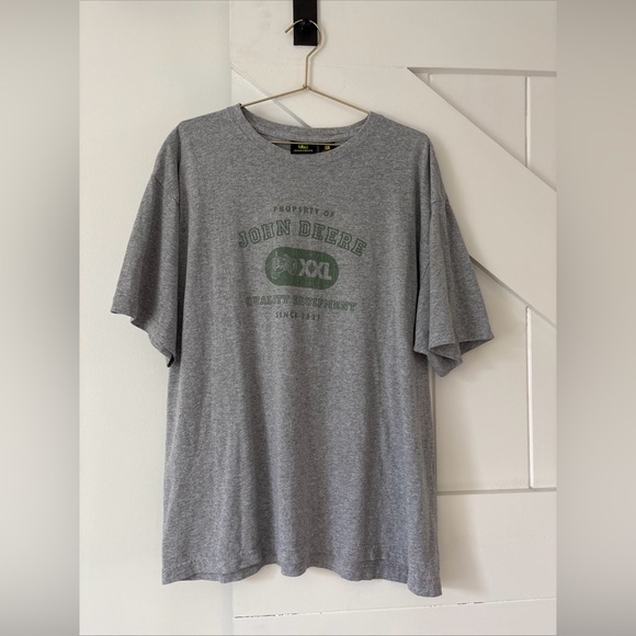 John Deere Other - John Deer Short Sleeve Crewneck T- Shirt Gray Size XL Farm Casual